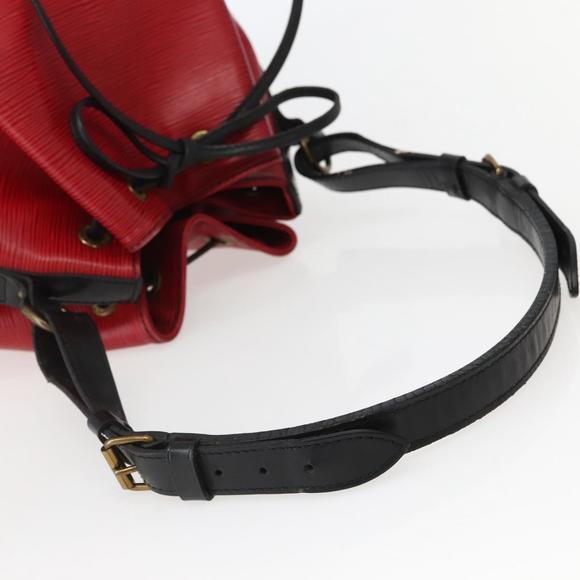 LOUIS VUITTON Epi Petit Noe Shoulder Bag Bicolor Black Red M44017 LV Auth BA5862 - Picture 7 of 16